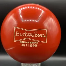 1960’s NOS Budweiser Bowling Ball - Red “King Of Beers” Never Drilled -16 lbs