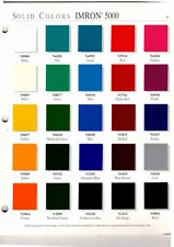 IMRON 5000 6000 METALLIC & SOLID COLORS DUPONT 200 PAINT CHIPS MANUAL 12PGS