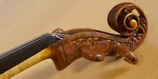 old 4/4 baroque violin Geige viola cello Bratsche label ANTONIO GAGLIANO Nr 1810